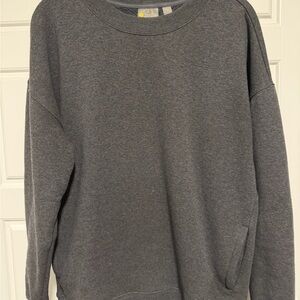 Zella women’s Charcoal Crewneck Sweater